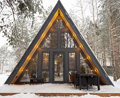 A-Frame №2 с купелью и террасой, База отдыха База отдыха Les Holidays, Киржачский район