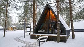 A-Frame №17 с террасой и кондиционером, База отдыха База отдыха Les Holidays, Киржачский район