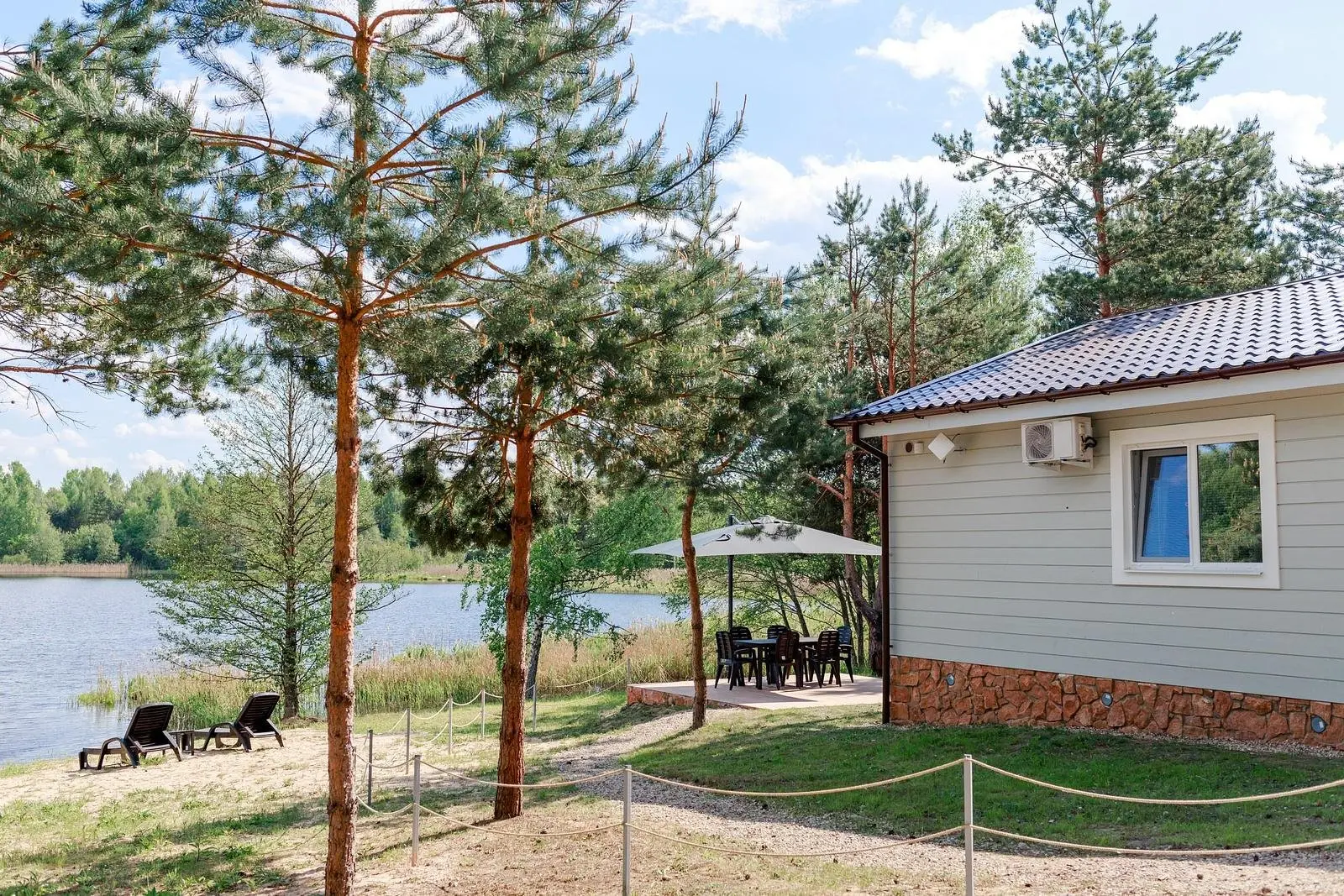 Загородный дом Рео Рест — Утренний туман, деревня Боровские, Псковская область