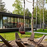 Glass Box 85, Частный домик в соснах, деревня Красный Огорок