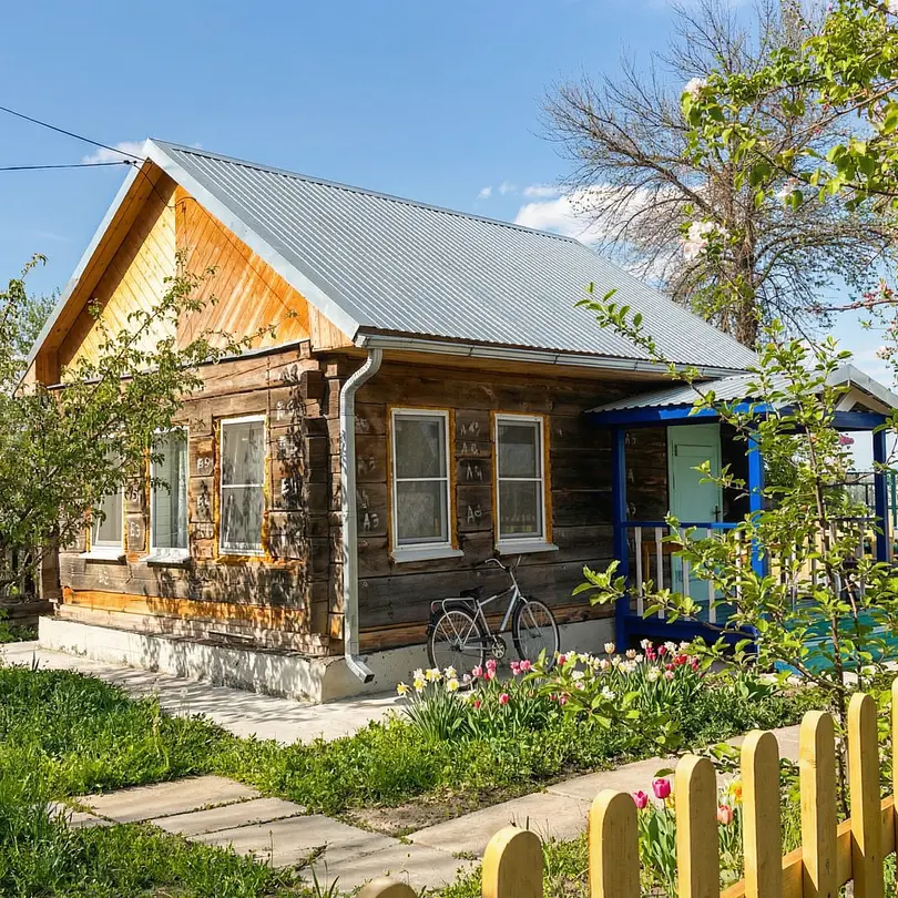 Частные домики в лотосах, село Раздор, Астраханская область