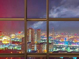 "Loft & Sky Studio-1, 17 этаж", студия, Свердловский проспект, 35, D 74-201, База отдыха "ИннХоум Апартаменты", Челябинск