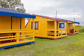 Трехместный с верандой, База отдыха Луга и море, Хасанский район