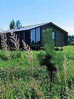 Дом ДубльДом 4-местный с 2 спальнями, кухней-гостиной и камином, Глэмпинг Ива СПА, село Новое Павшино