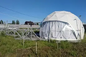 Геокупол, Экотуристическая база Семейная ферма, Ломоносовский район