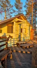 Баня у озера — База отдыха «Кемпинг Сандал», поселок Сопоха