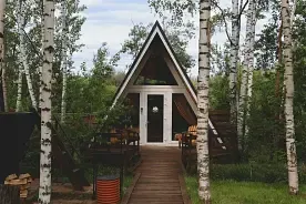 Афрейм 2-мест.Luxe white, База отдыха Берёзовая роща, Васюково