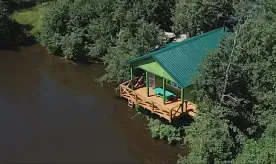 Дом С баней на берегу, Дома в аренду Изумрудный город, Дегтярск