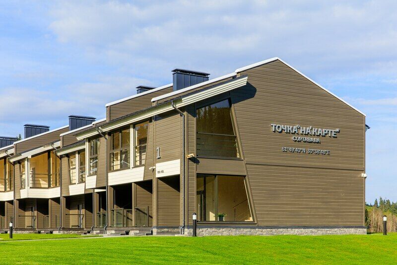 Загородный отель Точка на карте Сортавала, Республика Карелия, поселок Рюттю Сортавала поселок Рускеала Сортавальский район Хелюля