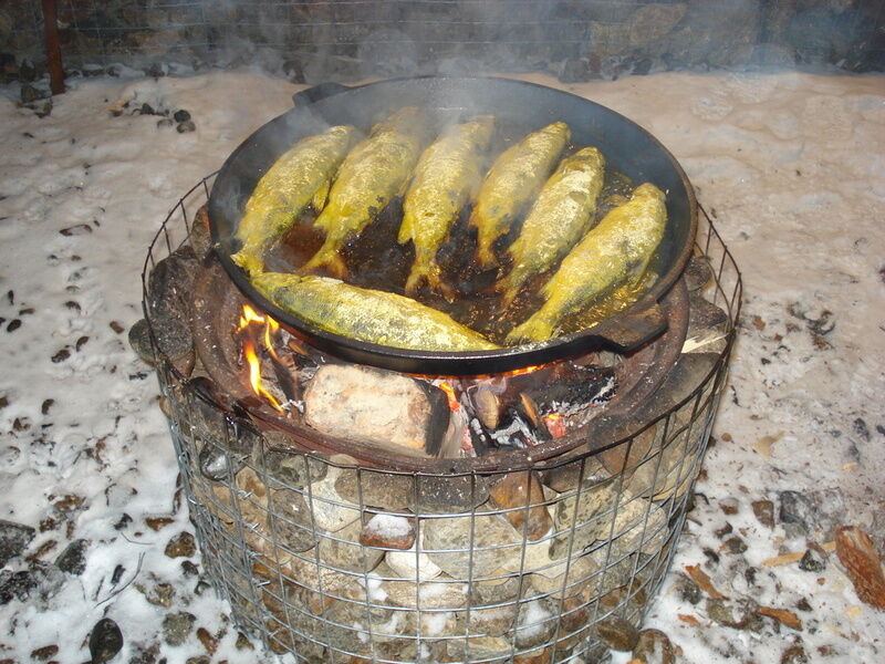 Приготовление рыбы | Юлинская Салма, Мурманская область