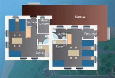 Четырехместный коттедж