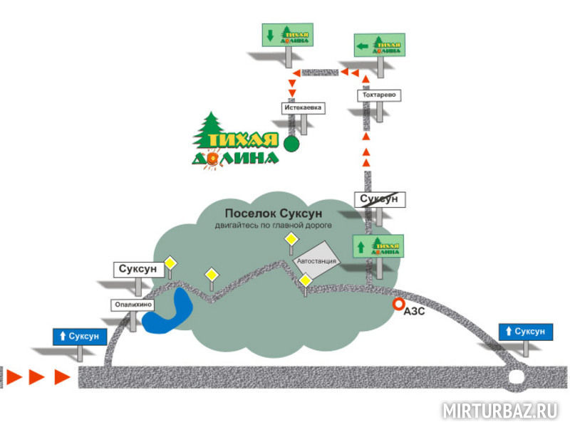 Карта проезда | Тихая долина, Пермский край