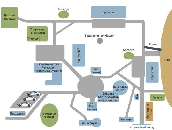 План базы | Красный камень, Челябинская область