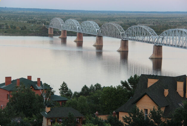 Вид на реку из окна апартаментов | Вилла Росса, Амурская область