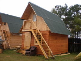 Номер в деревянном домике, База отдыха Теремки, поселок Новый Энхэлук