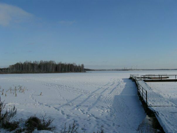 озеро Чебаркуль зимой | Рассвет, Челябинская область