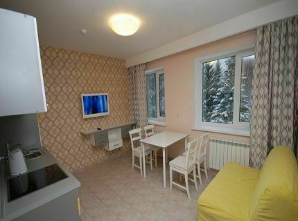 Кухня в номере | Онега, Ленинградская область