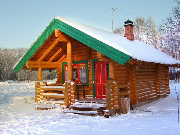 Коттедж зимой | Чудское подворье, Псковская область