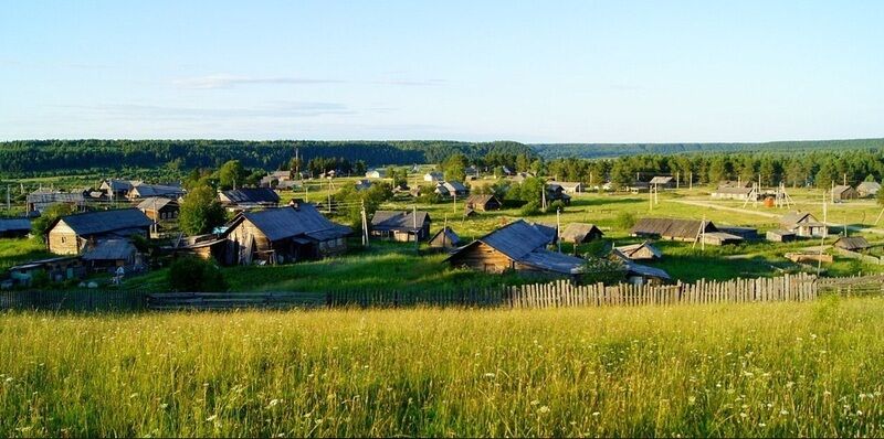 Вид села | Морозная дача, Вологодская область