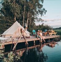 Шатер на озере, База отдыха Soul Camp, Лахденпохский район