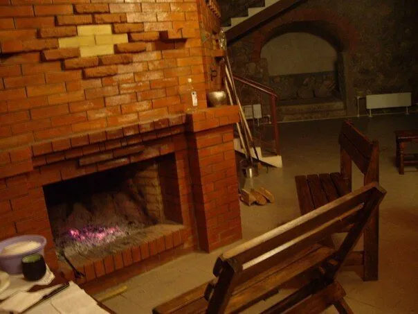 Столовая с камином | Заполье, Ленинградская область