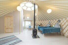 Юрта синяя, Глэмпинг Юрта Лахти, Мунозеро