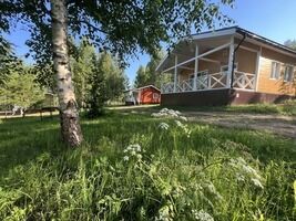 Коттедж на 6 чел с сауной и полноценной кухней, База семейного отдыха Любытино-Хутор, Любытинский район