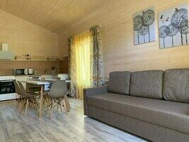 Коттедж на 6 чел с сауной и полноценной кухней 81кв.м, База семейного отдыха Любытино-Хутор, Любытинский район