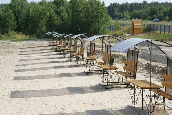 Пляжные беседки | Песчаный берег, Тюменская область