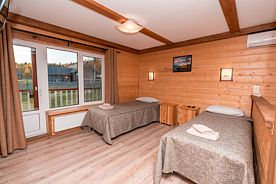 Двухместный номер Standard 2 отдельные кровати, База отдыха Времена года, Питкярантский