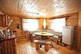Коттедж 7-местный 2-комнатный Изба Рыбацкая, База отдыха и туризма Эко деревня Чуньки, деревня Большое Вороново