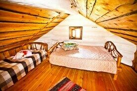 Коттедж 7-местный 2-комнатный Изба Уютная, База отдыха и туризма Эко деревня Чуньки, деревня Большое Вороново