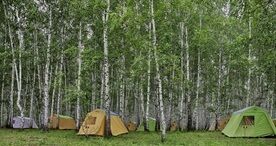 Палатки, Кемпинг Изумрудный, Балахтинский район
