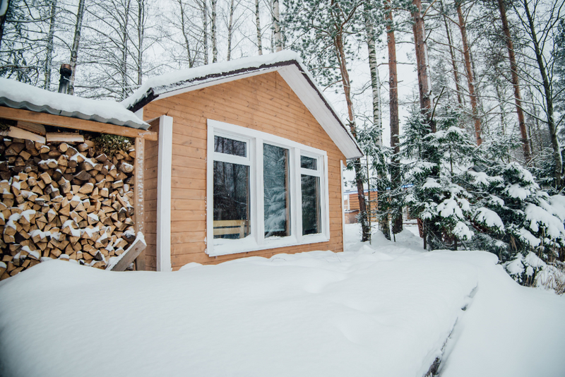 Малая баня на дровах