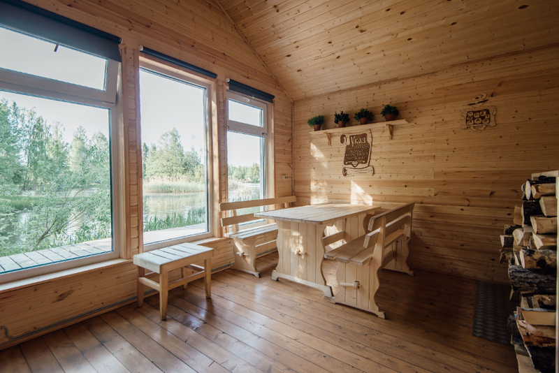 Малая баня на дровах