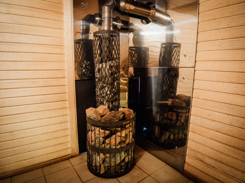 Малая баня на дровах