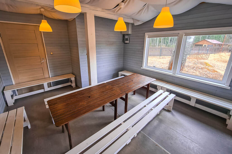 Банкетный домик с террасой №59