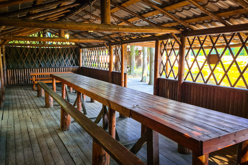 Деревянная корпоративная беседка (№61)