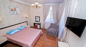 2-х местный номер Евро стандарт (корпус) с общим балконом, База отдыха Афалина, Анапа